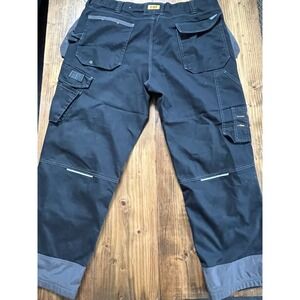 CAT Caterpillar H2O Water Resistant Work Pants Mens Black Grey Cargo Utility